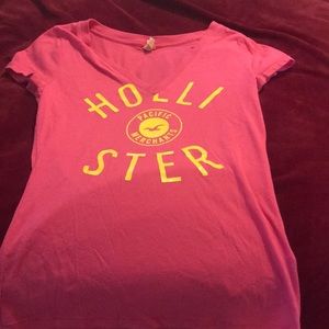Pink Hollister size medium shirt